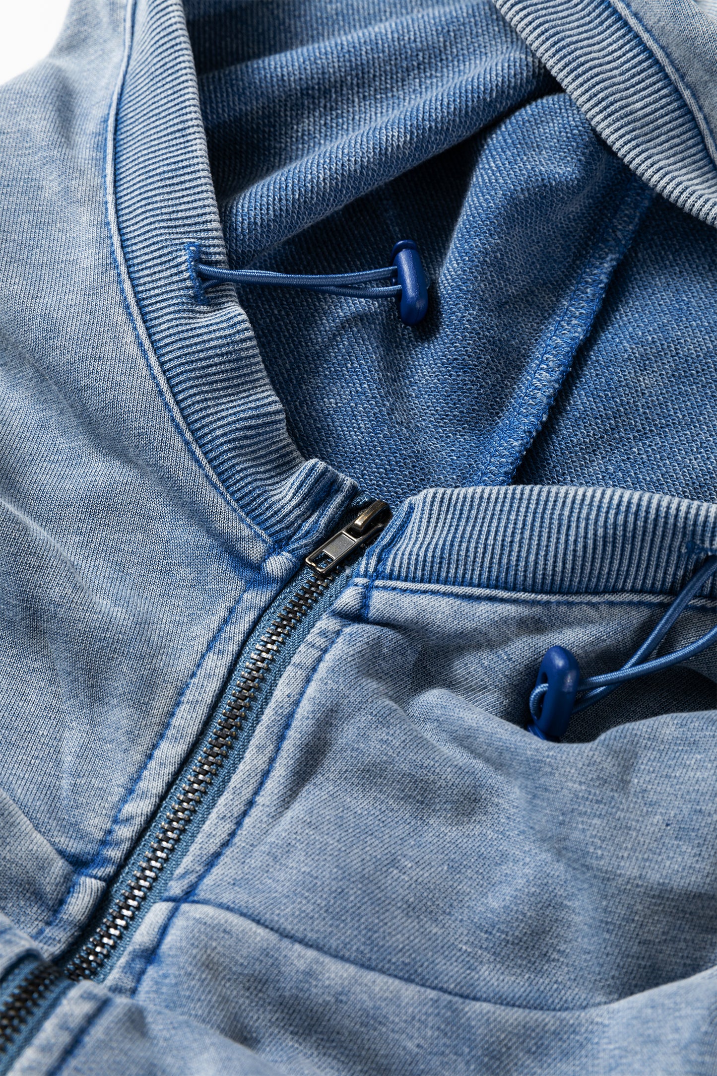 Elmwood Half Zip Kangaroo Pocket Mineral Wash Baggy Hoodie