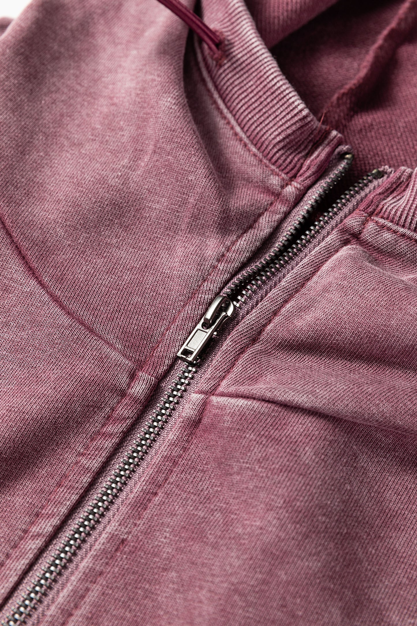 Elmwood Half Zip Kangaroo Pocket Mineral Wash Baggy Hoodie
