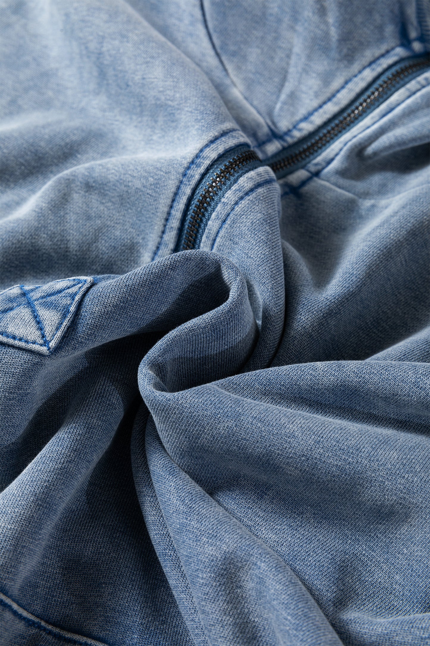 Elmwood Half Zip Kangaroo Pocket Mineral Wash Baggy Hoodie